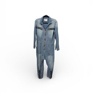 Women’s Sandrine Rose Free People Blue Striped Jumpsuit